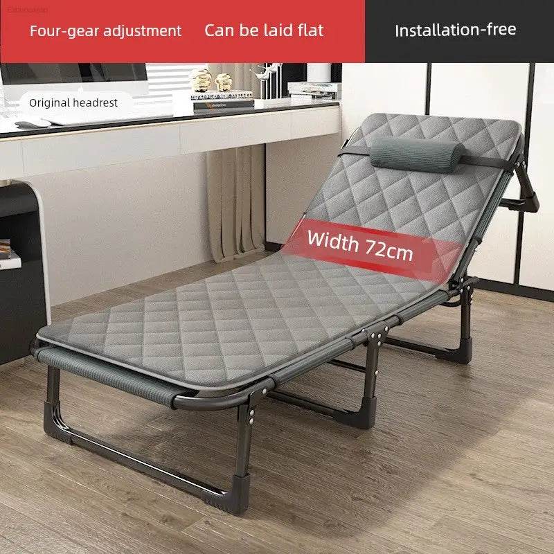 Lunch Break Folding Bed Single Bed Office Siesta Appliance Simple Bed For Home Portable Recliner Multifunctional Camp Bed - Estalios