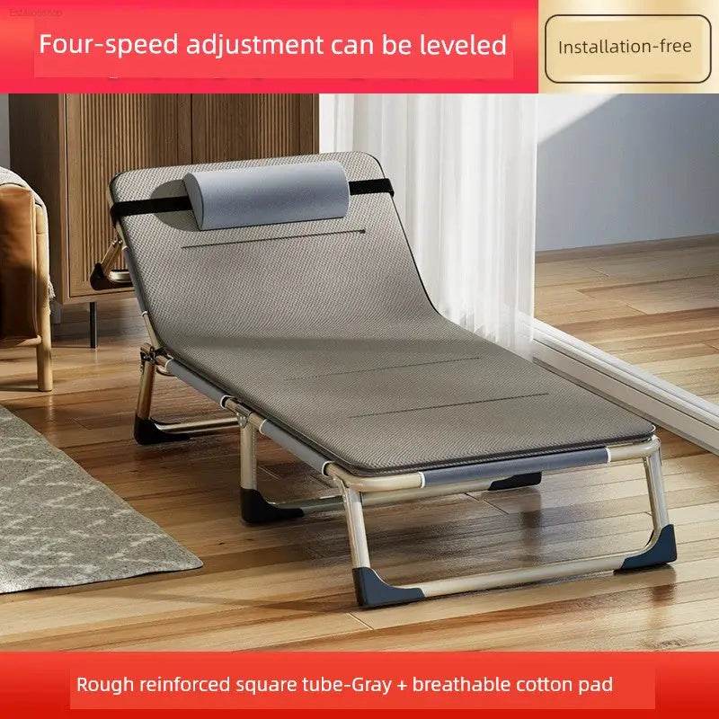 Lunch Break Folding Bed Single Bed Office Siesta Appliance Simple Bed For Home Portable Recliner Multifunctional Camp Bed - Estalios