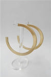 Dazzling Gold-Dipped Brass Hoop Earrings for Everyday Glam - Estalios