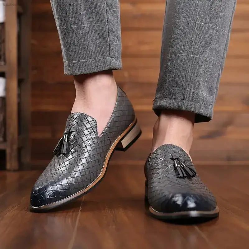 Luxurious Men's Tassel Slip - On Shoes with Comfortable Fit for Stylish Casual Wear - EstaliosShop