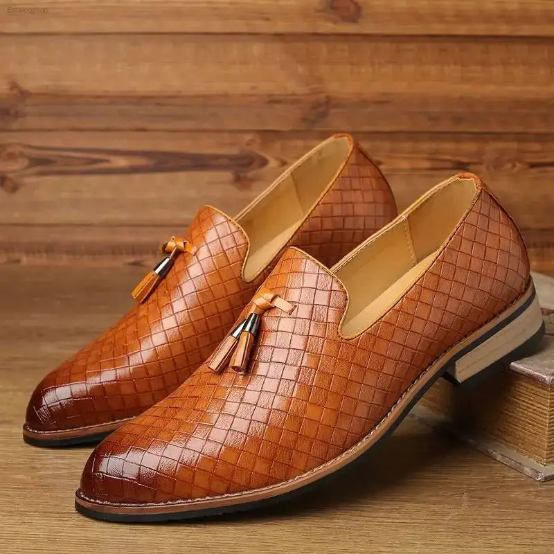 Luxurious Men's Tassel Slip - On Shoes with Comfortable Fit for Stylish Casual Wear - EstaliosShop