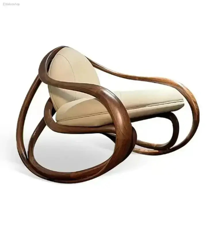 Luxury Leather Accent Armchair - Modern Lounge Chair for Your Living Room - EstaliosShop