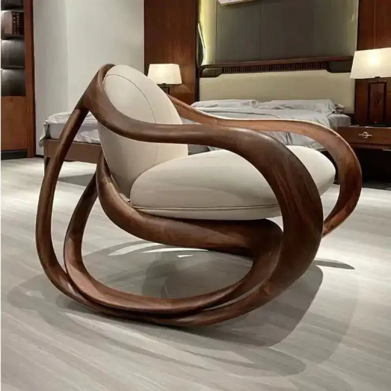 Luxury Leather Accent Armchair - Modern Lounge Chair for Your Living Room - EstaliosShop
