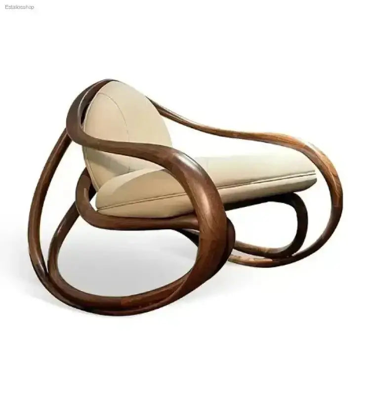 Luxury Leather Accent Armchair - Modern Lounge Chair for Your Living Room - EstaliosShop