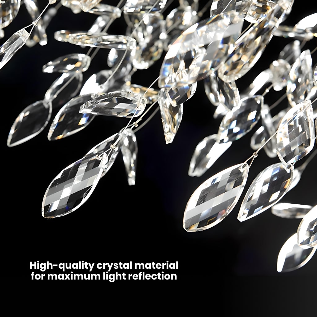 Luxury Gold Crystal Branch Chandelier for Elegant Lighting