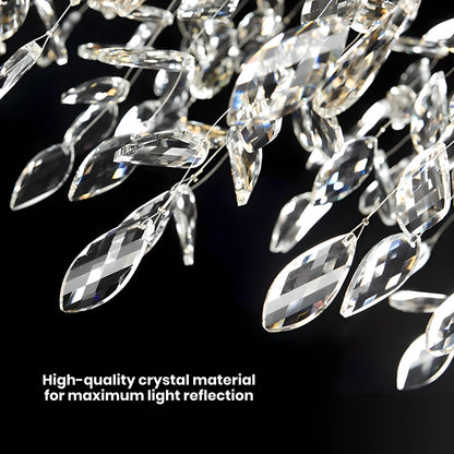Luxury Gold Crystal Branch Chandelier for Elegant Lighting