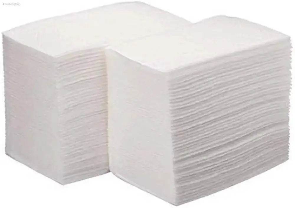 Luxury White Linen-Feel Disposable Paper Towels 100 Count - Estalios