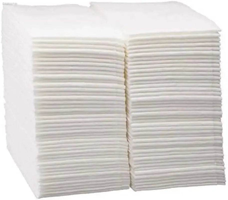 Luxury White Linen-Feel Disposable Paper Towels 100 Count - Estalios