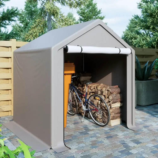 LZBEITEM 6 x 6 ft Heavy Duty Outdoor Storage Tent - Estalios