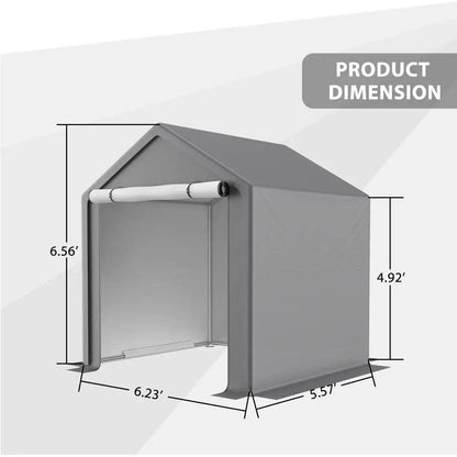 LZBEITEM 6 x 6 ft Heavy Duty Outdoor Storage Tent - Estalios