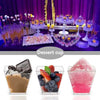 Dessert cups with various fillings.