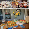 Party food spread.