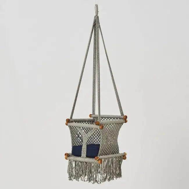 Swing Into Style with Our Macrame Baby Swing - Estalios