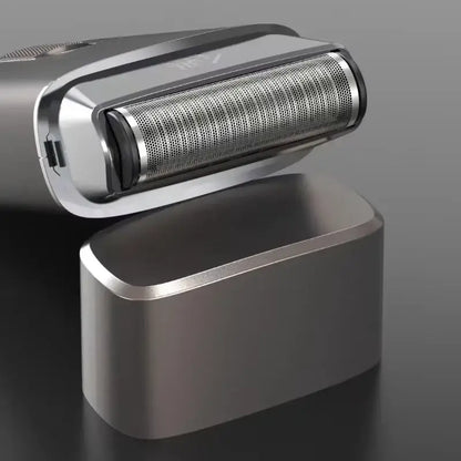 Silver Madeshow M7 Electric Shave Head Shavers with charging base for bald men