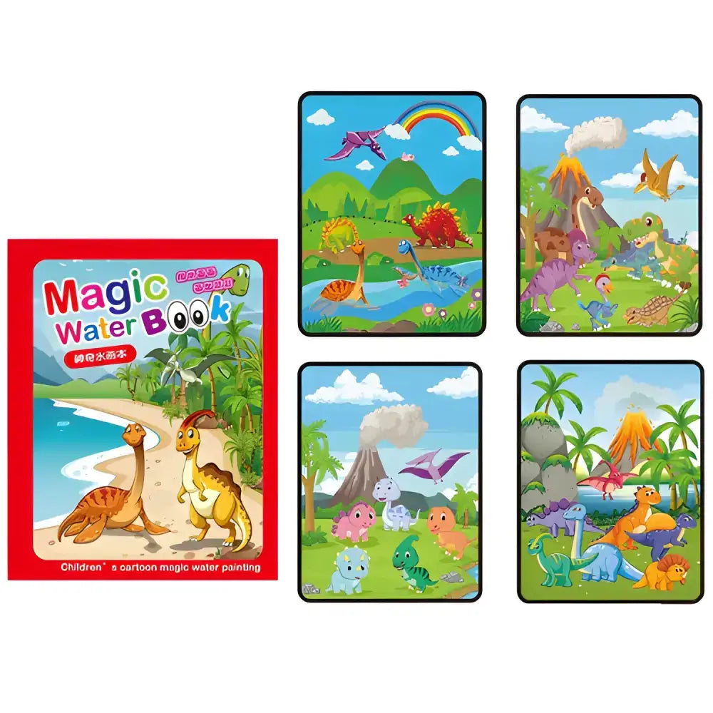 Dinosaur-themed Magic Water Wow! kids magic water drawing book for endless fun