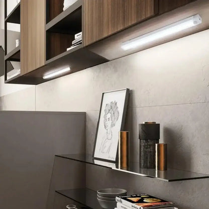 Magnetic LED Light Bar showcasing warm white light for cozy under-cabinet lighting