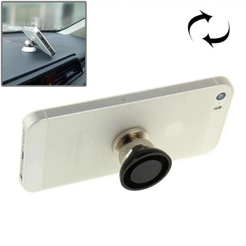 Smartphone on a Magnetic Phone Holder Mount Dash for safe driving and hands-free use