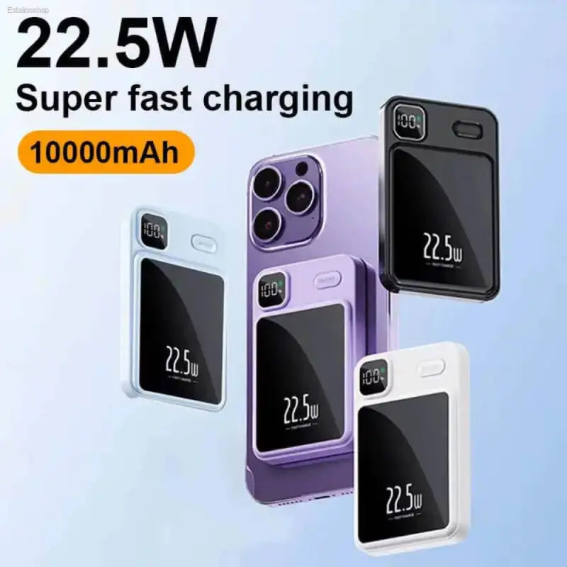 Magnetic Wireless Power Bank for Ultra Fast Charging - Estalios
