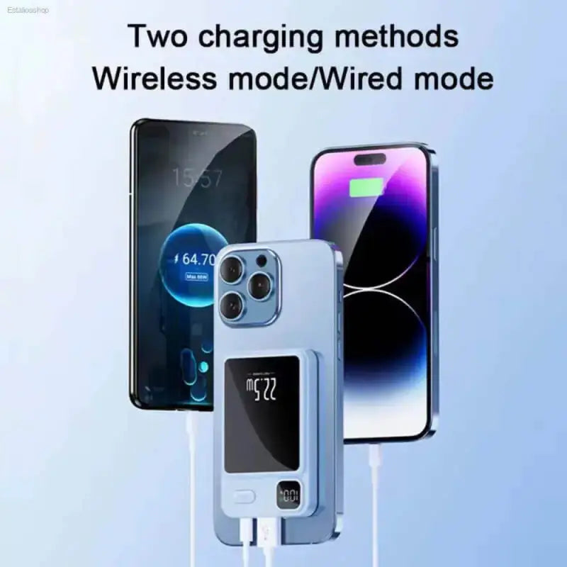 Magnetic Wireless Power Bank for Ultra Fast Charging - Estalios