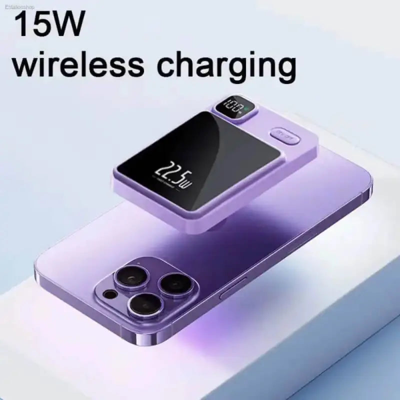 Magnetic Wireless Power Bank for Ultra Fast Charging - Estalios