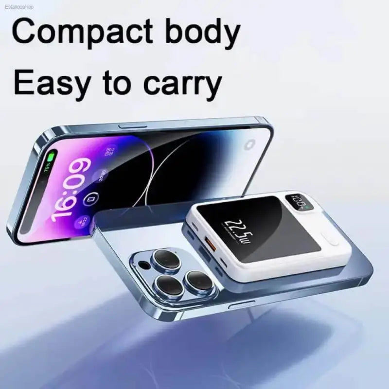 Magnetic Wireless Power Bank for Ultra Fast Charging - Estalios