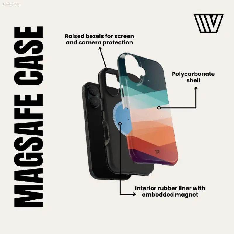 MagSafe Compatible Tough iPhone Case with Shock Resistance - Estalios