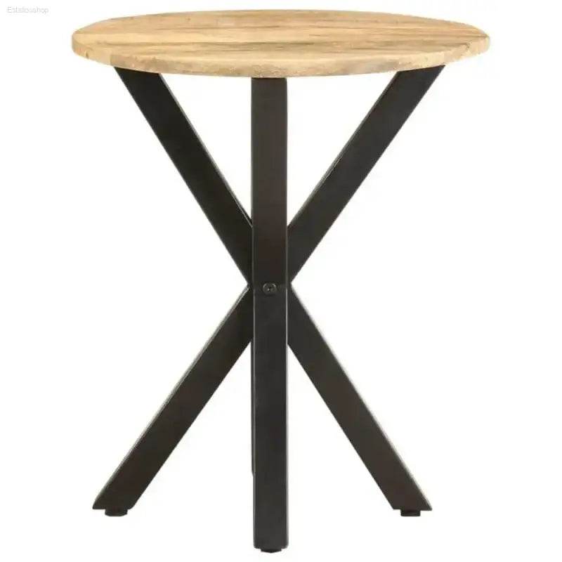 Mango Wood Round Table: Bold Style! Here is the Product Description: Elevate your Space with this Stunning Round Table, a Perfect Blend of Natural Warmth - Estalios