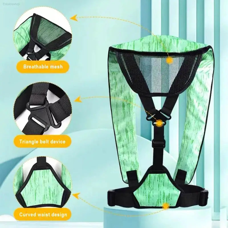 Manual/Automatic Inflatable Lifejacket Adult Lightweight Marine Fishing Portable High Buoyancy Vest Lifejacket - Estalios