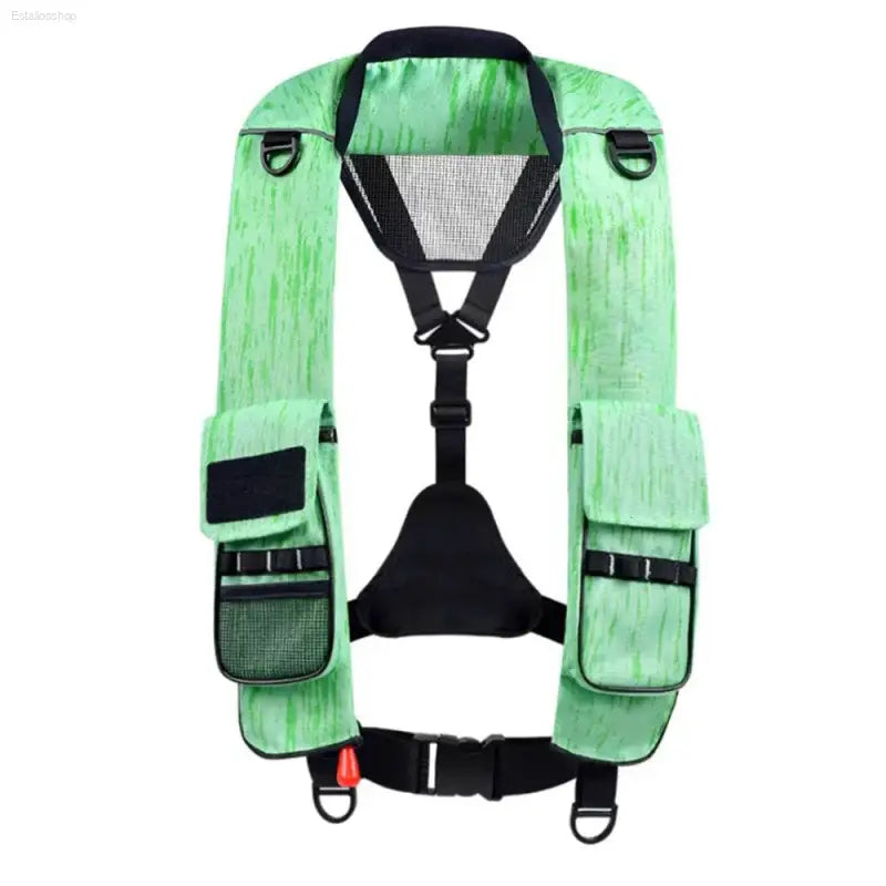 Manual/Automatic Inflatable Lifejacket Adult Lightweight Marine Fishing Portable High Buoyancy Vest Lifejacket - Estalios