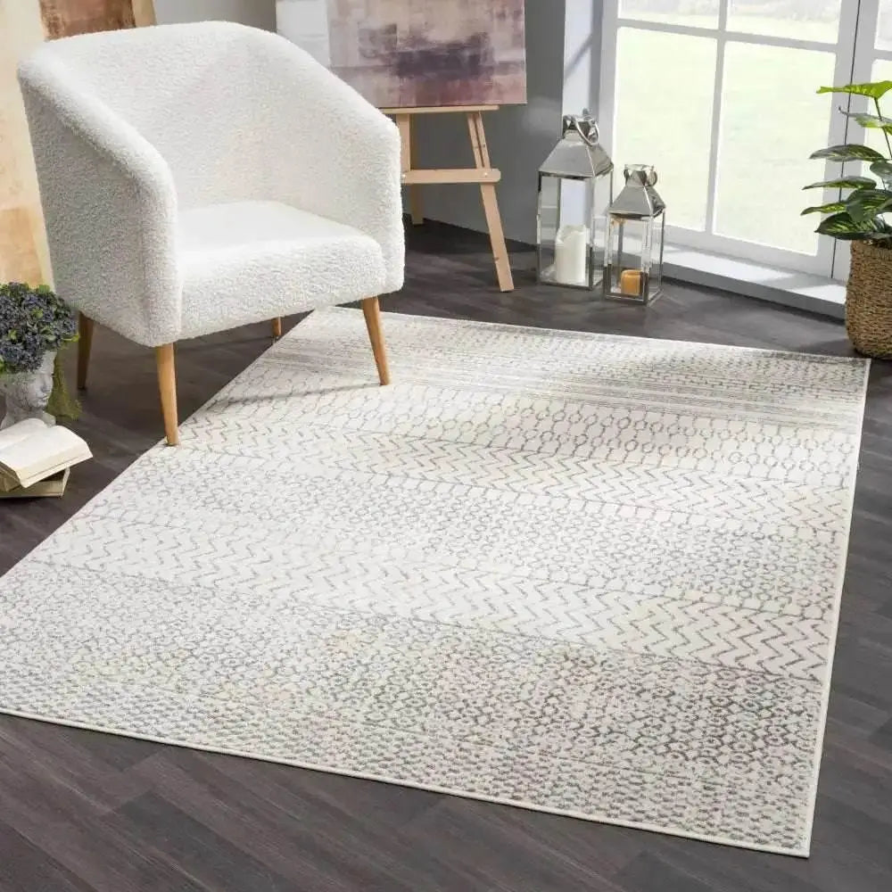 Marash Area Rug with Aztec Moroccan Design for Stylish Home Decor