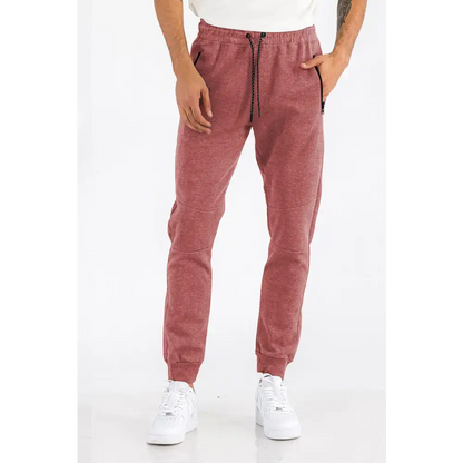 Maroon Heathered Cotton Sweats in size medium, perfect for comfy casual wear