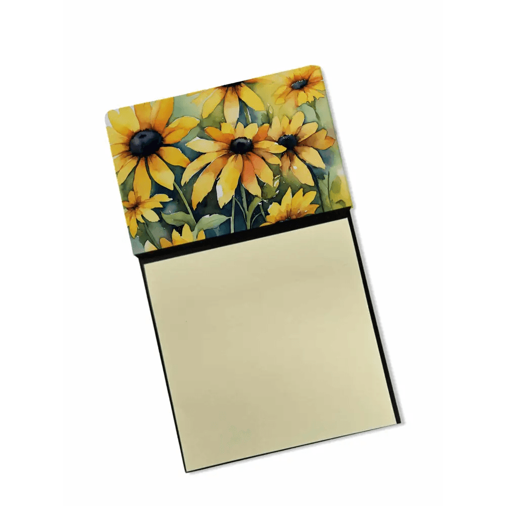Maryland Black-Eyed Susans Sticky Note Holder with Artful Design - Estalios