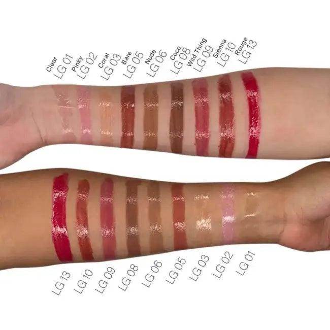 Mauve Liquid Lip Gloss with Natural Finish and Applicator - Estalios