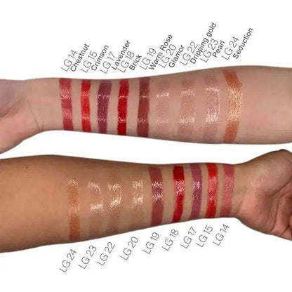 Mauve Liquid Lip Gloss with Natural Finish and Applicator - Estalios