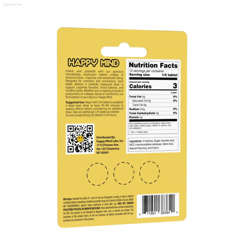 10mg - SAMPLE Happy Mind  EstaliosShop