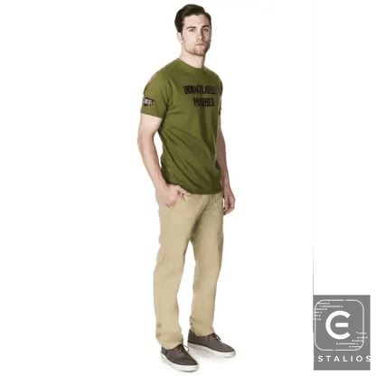 Vibrant Khaki Casual Pants for Effortless Everyday Style - Estalios