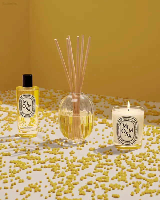 🌼 Mediterranean Bliss – Diptyque Mimosa Scented Candle | Elevate Your Home with Floral Elegance - 6.5 oz