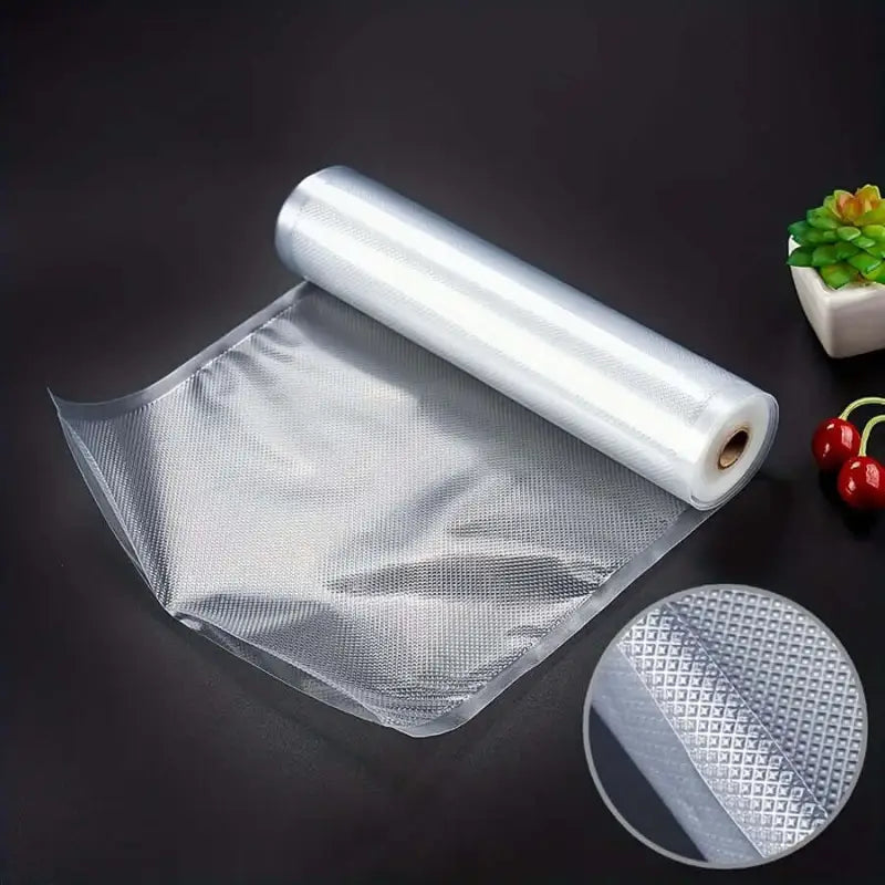 Embossed vacuum sealer bag roll.