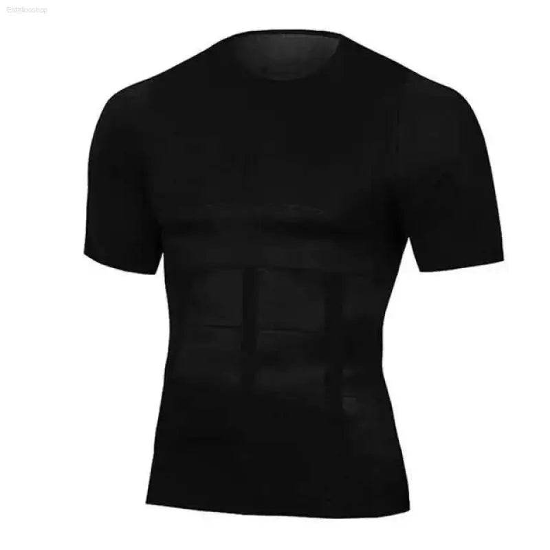 Men Body Shapers Fitness Elastic Tight Fitting Shirt Tank Top - Estalios