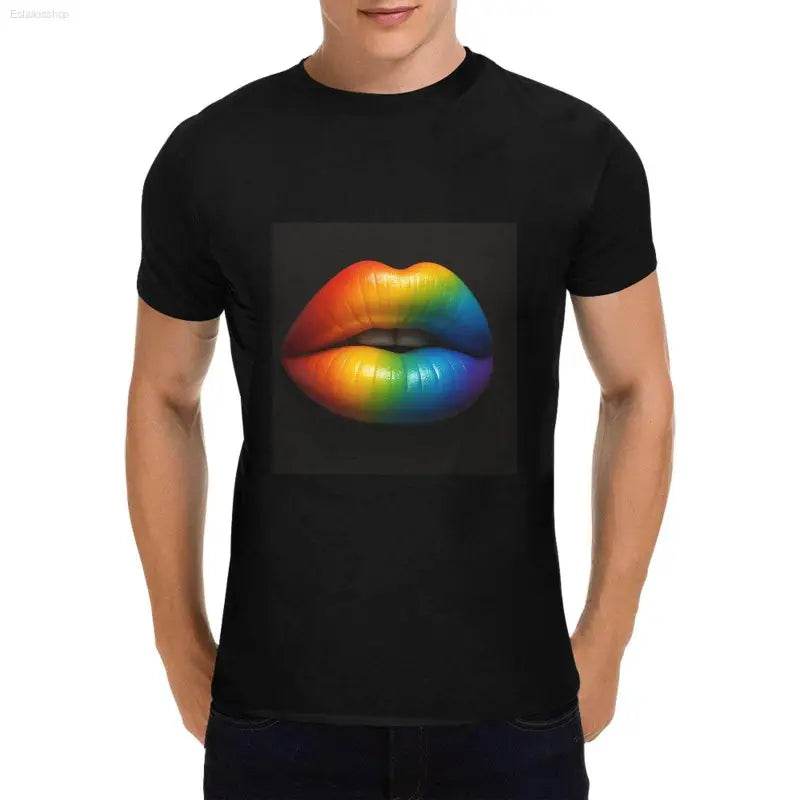Men Heavy Cotton T-Shirt Front Print Made in USA - Estalios