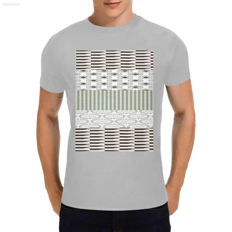Men Heavy Cotton T-Shirt Front Print Made in USA - Estalios