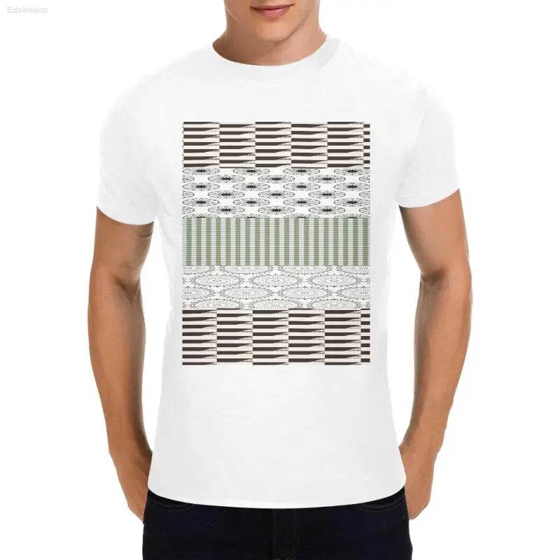 Men Heavy Cotton T-Shirt Front Print Made in USA - Estalios