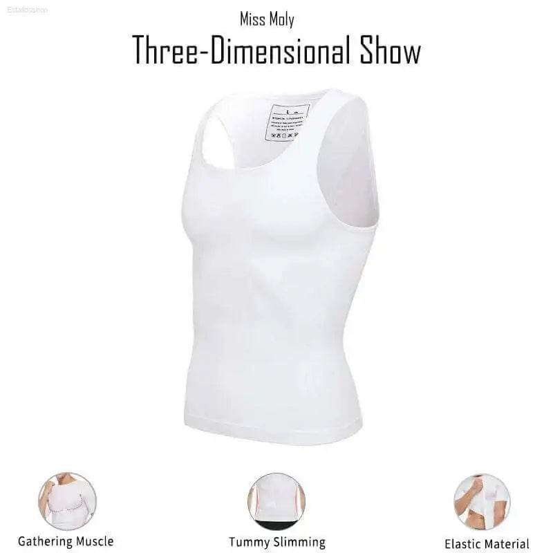 Men Slimming Body Shaper Belly Control Vest for Posture - Estalios