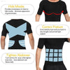 Men Weight Loss Shapewear T-Shirt Slimming Compression Shirt - Estalios