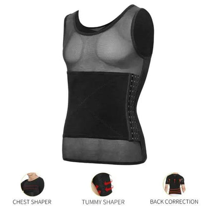 Mens Body Shaper Compression Shirts for Tummy Control - Estalios