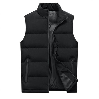 Sleeveless Swagger Black Puffer Vest - Estalios