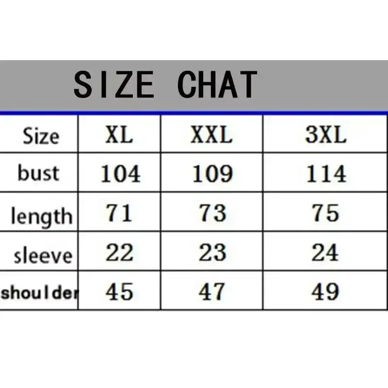 Size chart for Mens Compression Shirts XXL 75-80kg in navy blue color