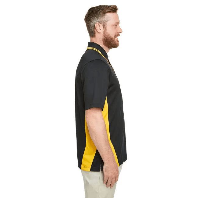 Flash Strike Polo: Protection Plus Colorblock! **flash Strike Polo: Black and Yellow Domination** Ready to Electrify your Wardrobe? the Flash Strike - Estalios