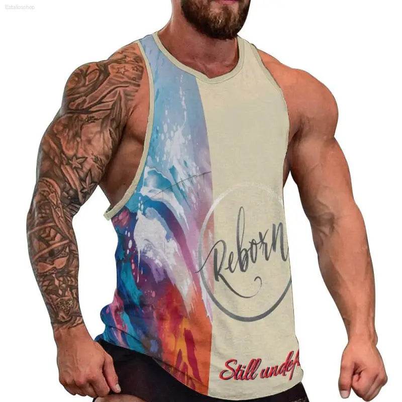 Sleeveless athletic shirt.