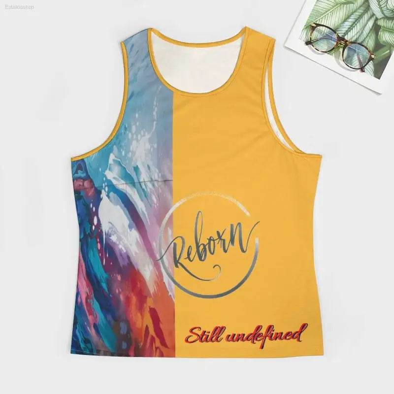Colorful tank top.